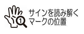 マークの位置